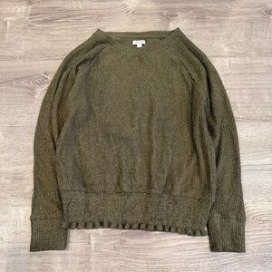 Nine West Women’s Long Sleeve Top Lightweight Sweater Green Size Large